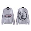 Mens Womens Oversized Hooded Sweatshirt Streetwear Vintage Washed Cotton Pullover Casual Long Sleeve