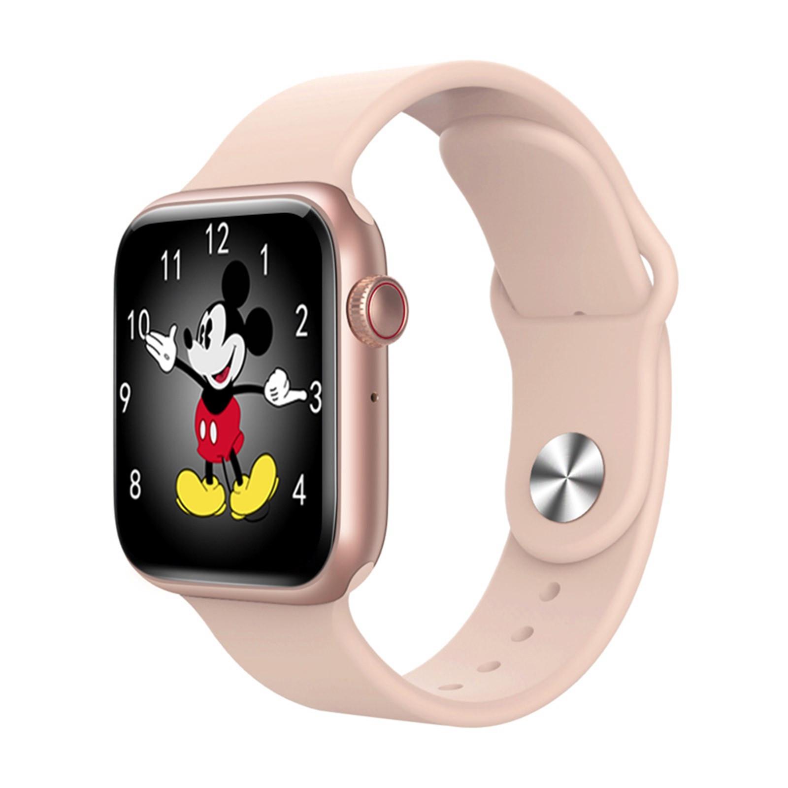 

IWO T500+ Plus 44 мм Фитнес-разделенный экран Блокировка паролем Пользовательский циферблат Bluetooth розового золота