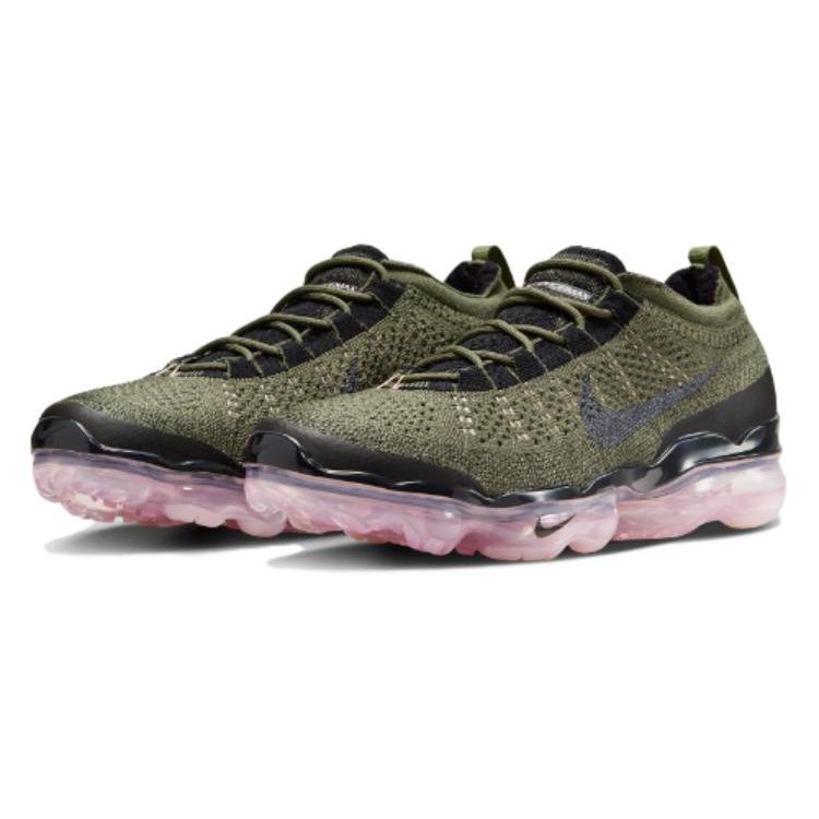 Nike Air Vapormax 2023 Flyknit Men Medium Olive Pink Oxford Black DV1678-200