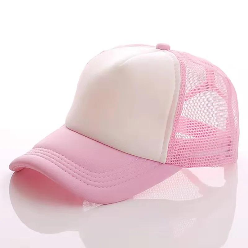 Unisex Cheaper 5 Panel Trucker Hat For Adult Summer Net Baseball Cap Men Women For Him Her Blank Mesh Adjustable Sun Hat Visor