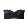 European & American Style Seamless Breathable Bandeau with Wavy Edge and Front Buckle - Anti-Sagging & Anti-Exposure Women's Lingerie.
