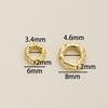 5Pcs/Pack 14/18k Gold Color Plated Big Hole Round Spacer Beads Cap for Jewelry Making Bracelet Necklace DIY Accessories