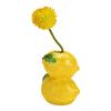 Vase citron en céramique jaune 8x9x5 cm