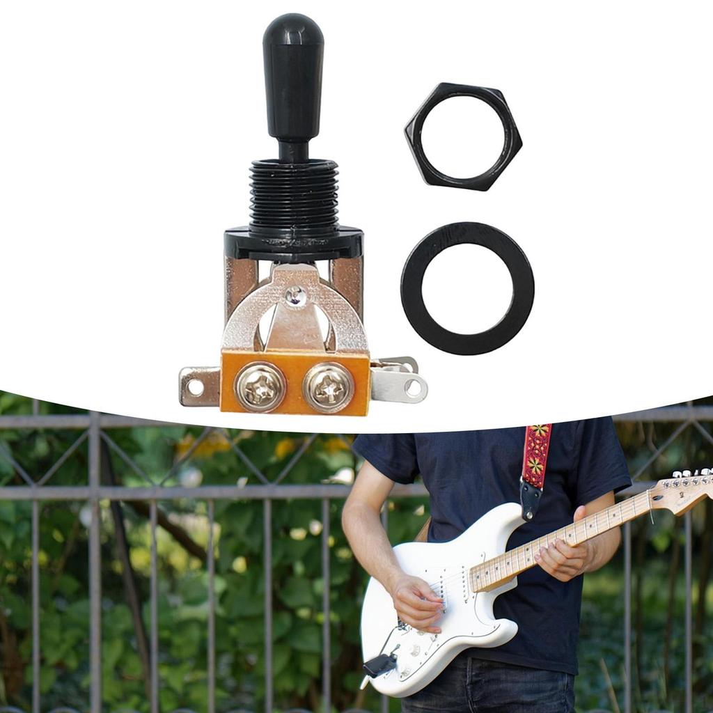 Electric Guitar 3 Way Toggle Switch Accessory Metal Versatile Reliable Supplies Men Women Pickup