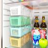 3-Grids Fridge Storage Boxes Set Garlic Onion Pepper Organizer Sealed Containers Vegetable Fruit Drain Crisper for Kitchen