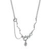 Titanium Steel Fashion Women'S Necklace, Moonstone Splicing Chain, Branch Collarbone Chain, Super Cool Jewelry.