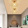 Modern Minimalist Crystal Bullseye Ceiling Light - Luxury Pendant for Living Room, Aisle, or Dining Area