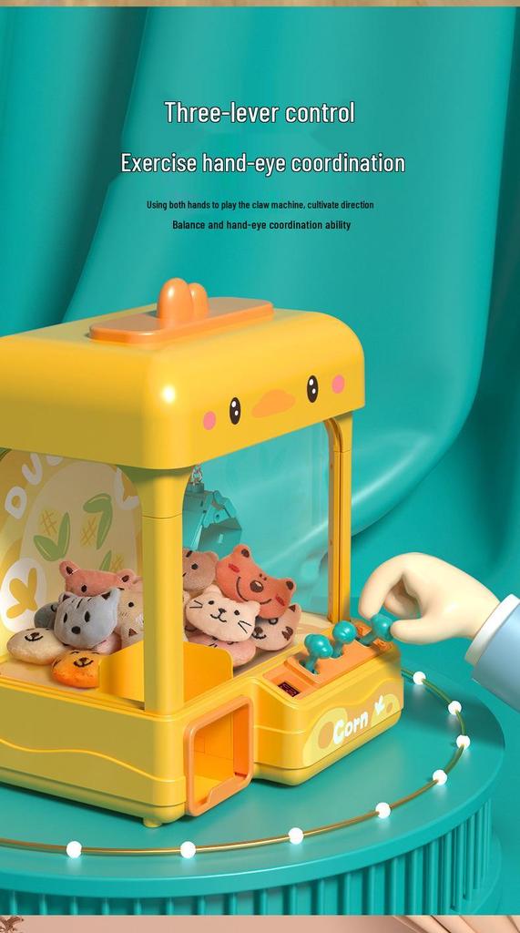 Cartoon Claw Machine Toy: Cute Companionship and Fun Game for Kids