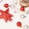 30PCS Christmas Decorations Ornament Ball Tree Top Star Gift Box Set Xmas Tree Hanging Pendant