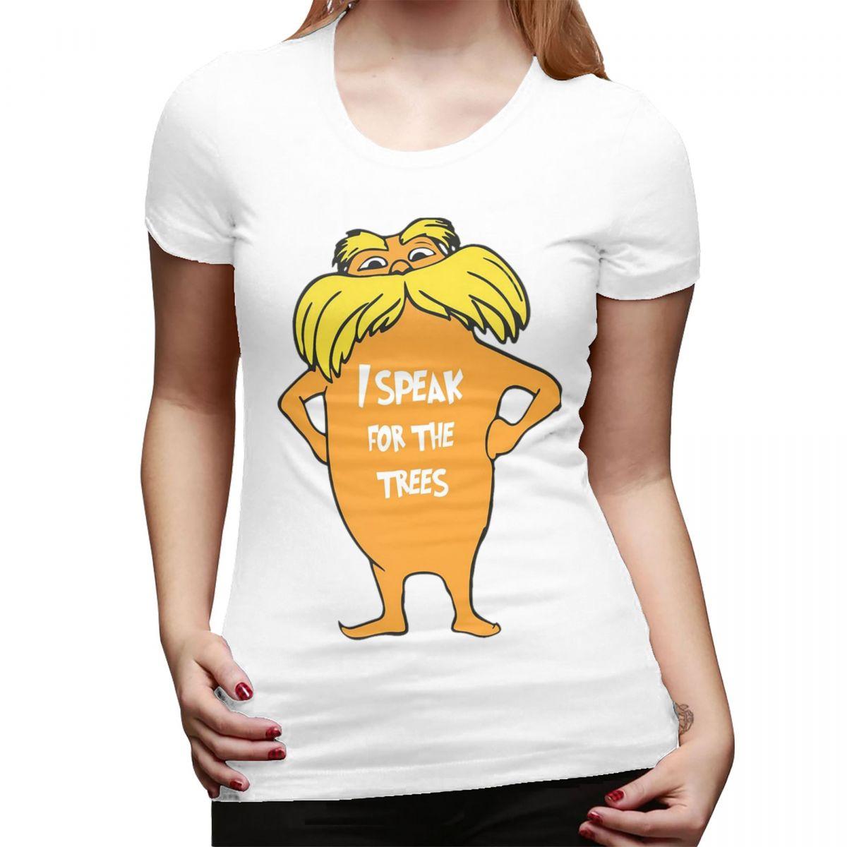 

Lorax I Speak For The Trees So Cute TShirt for Women Round Neck Streetwear T Shirts Womens Short Sleeve Summer Clothes Tops S