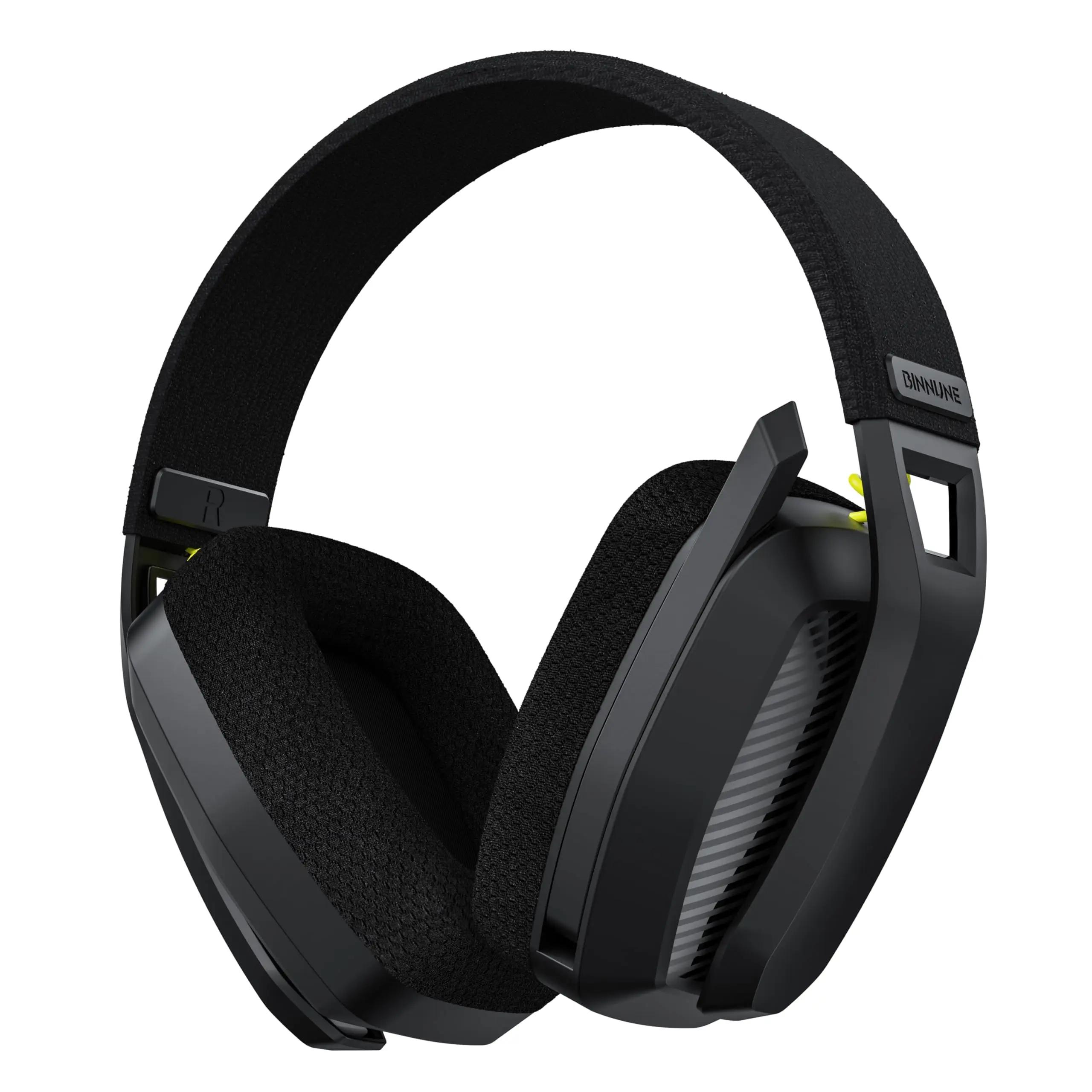 

BINNUNE BW06 2.4GHz Bluetooth Gaming Headset with Mic for PS5 PS4 PC Mac Playstation Wireless Gaming headphone with Microphone чорний
