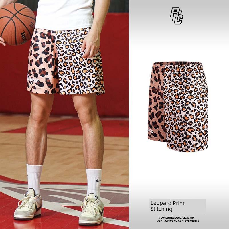 Bkcxzice Ice-Breaking Snake Pattern Patchwork American-Style Men s Mesh Sports Shorts Loose Retro Gym Shorts L, 65KG