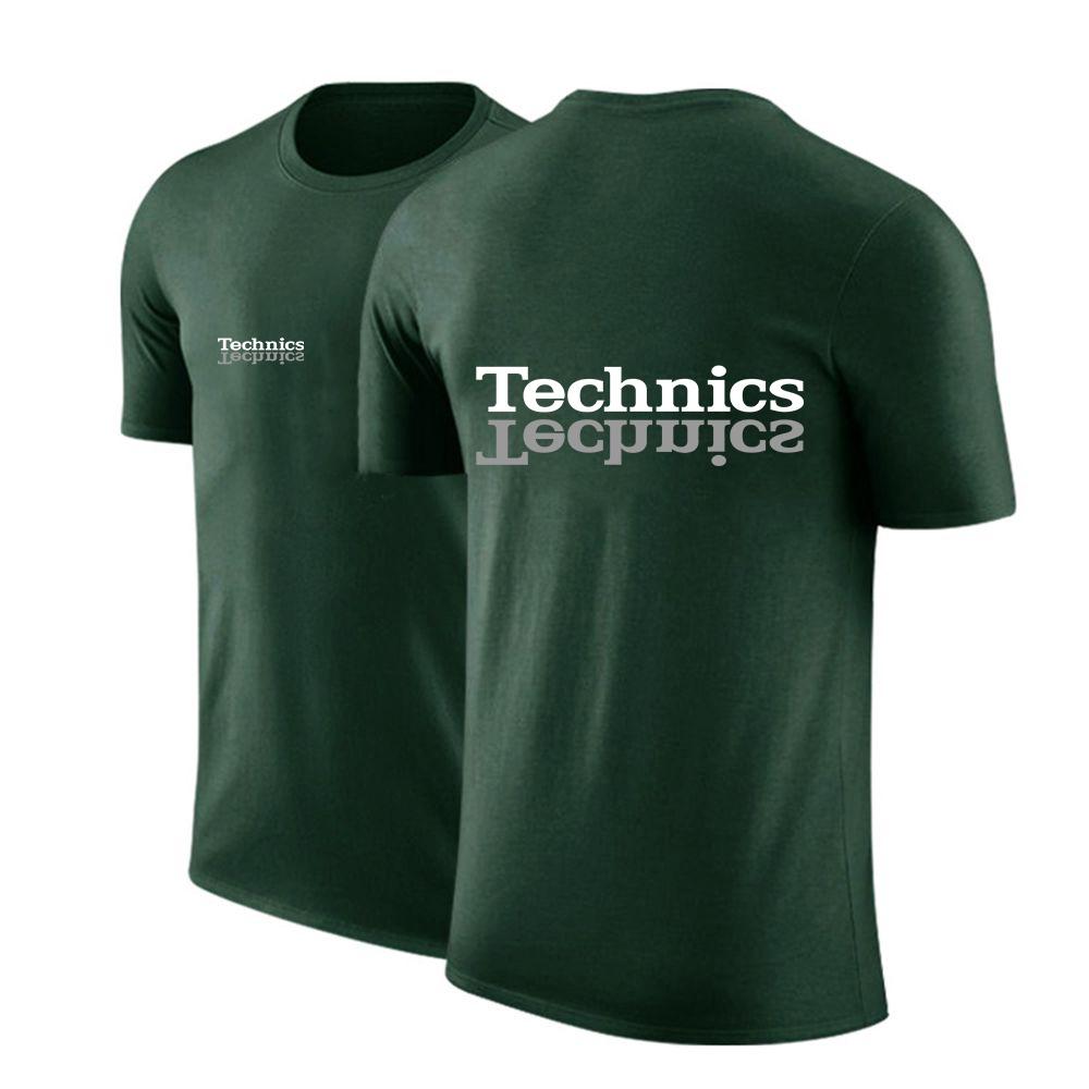 2025 Summer Unisexs Streetwear Fashion Colorful Attractive Top Technics Dj 1200 Logo Print Loose Versatile Short Sleeve Tshirt