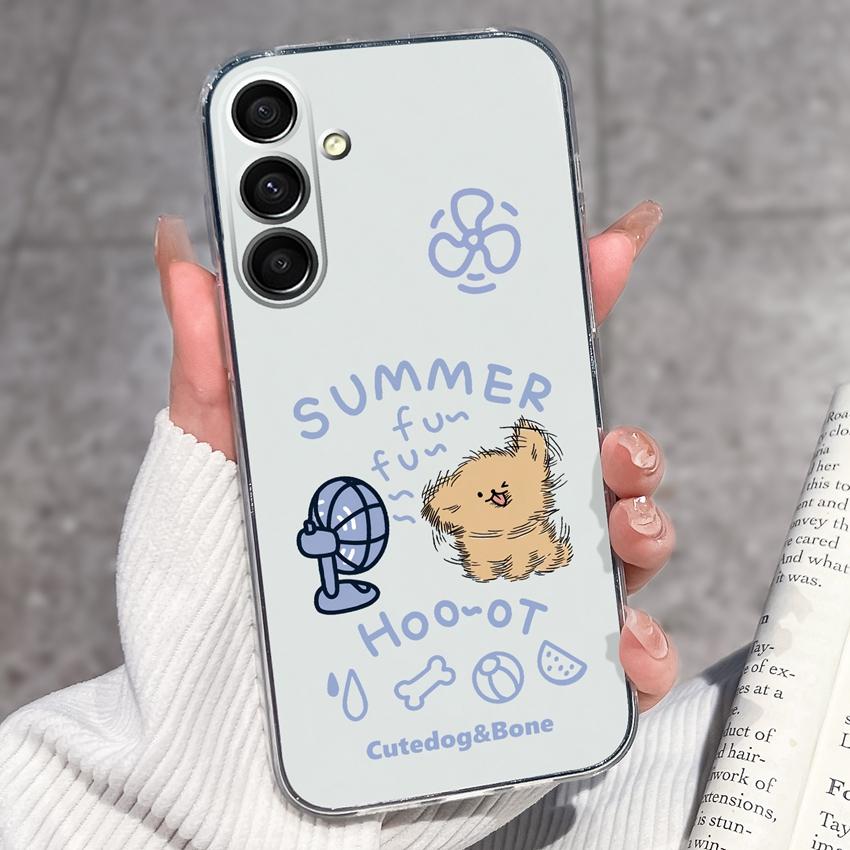 Casing For Samsung A16 A17 A15 A14 A13 A12 A10 A26 A25 A24 A23 A22 Phone Cover Cute Penguin Pattern Transparent Silicone Shell For Samsung Bumper Case