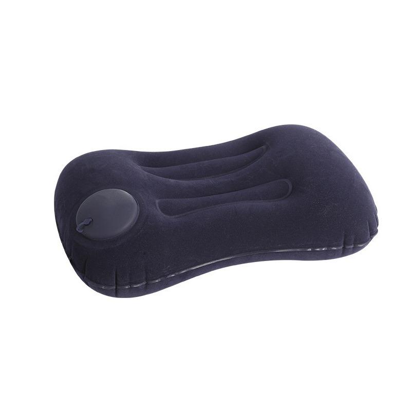 

1/2Pcs Inflatable Square Pillow Flocking Soft Multifunctional Travel Camping Portable Storage Pillow For Home Office Outdoor темно-синий