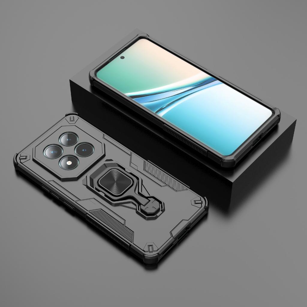 Dla Xiaomi Poco M8 5G/Redmi Note 15 5G (Światowy) Etui Obrotowy Pierścień Podpórka PC + TPU Odporne na Wstrząsy Pokrowiec na Telefon