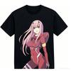 Darling In the Franxx Zero Anime Lover T Shirt Year Round Clothing Personality Clothes Plus Size Unisex New Model Couples High Quality Soft