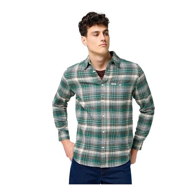 Рубашка Wrangler Brushed 1 Pkt Shirt EU XL