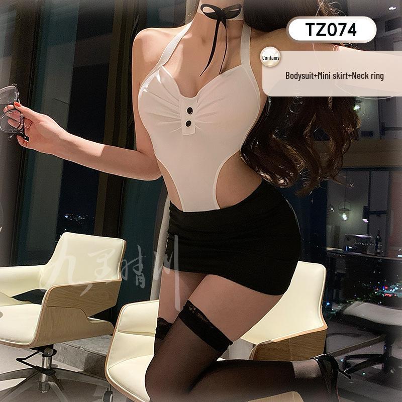 Jiuli Qingchuan Sexy Sheer Lingerie Set - Pure Desire See-Through Pajamas with Webbing Fun.
