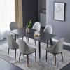 Modern Minimalist Italian Rock Slab Dining Table Set for Small Apartments