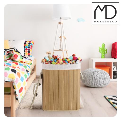 Πτυσσόμενο καλάθι απλύτων από μπαμπού, παιχνίδια, εσώρουχα, μεγάλος οργάνωσης