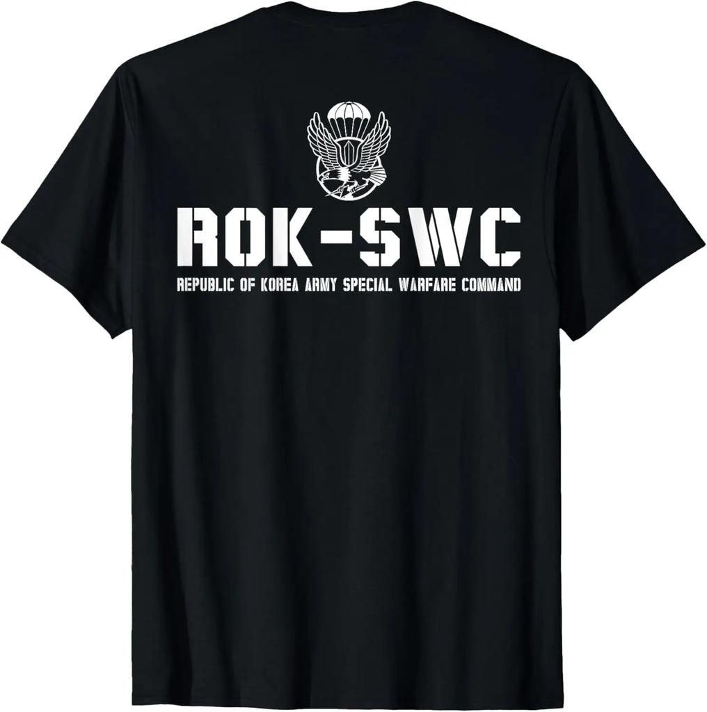 2025 Summer Special Forces 100% cotton T-shirt, black beret, Harajuku Y2k Men's clothing, short-sleeved top