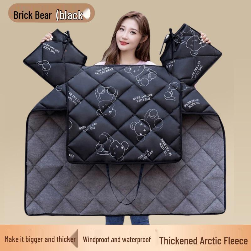 Elektrikli Araçlar ve Bisikletler için Ultrasonik Kışlık Polar Astarlı Su Geçirmez Rüzgar Geçirmez Battaniye