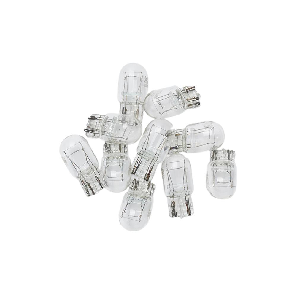 10PCS T20 7443 1891 Signal Light 21/5W Clear Glass Turn Signal Stop Brake Tail Light Bulbs Daytime Running Lights