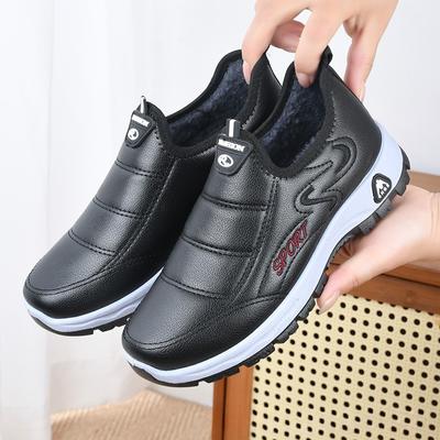 Sneeuwlaarzen Damesschoenen Warme Pluche Bont Enkellaarzen Winter Vrouwelijke Slip On Platte Casual Schoenen