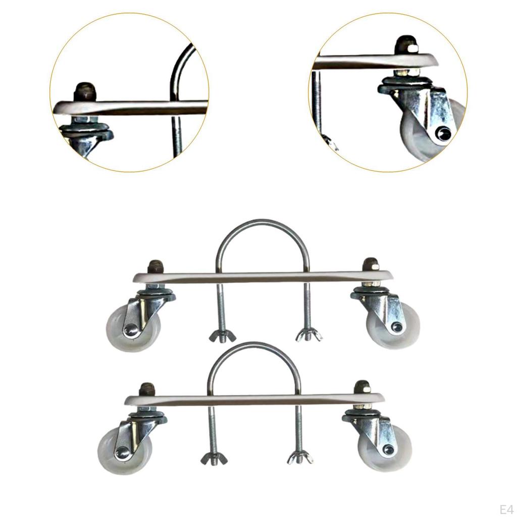 Electric Base Support with Casters, Made of Carbon Steel, Ideal for Replacement.
