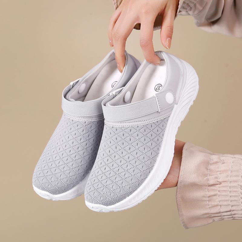 Slippers summer new breathable casual shoes women's shoes comfortable mesh fashion half drag