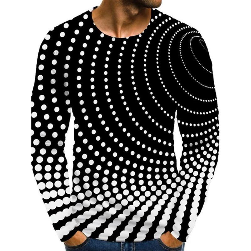 

2024 Новый хип-хоп мужской 3D-принт с длинными рукавами повседневный пуловер модная беговая спортивная футболка 2XL