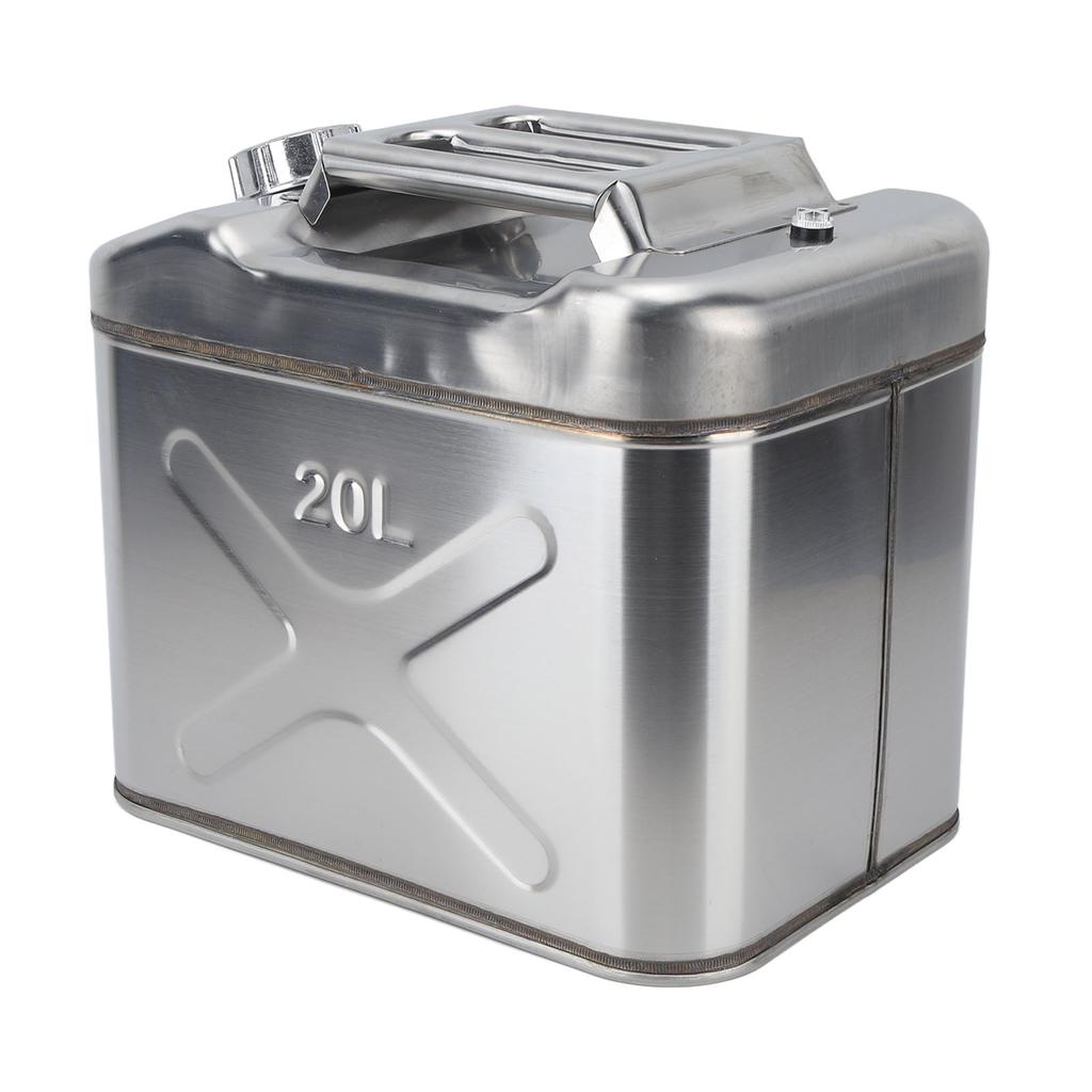 5,2 Gallonen 20L Kraftstoffkanister aus Edelstahl, korrosionsbeständig, tragbar, US-Benzintank