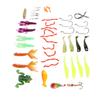 52 Stück/Set Metall-Angelköder-Köder-Set Crankbait-Verbinder Jig-Haken Angelgerät Köder-Set