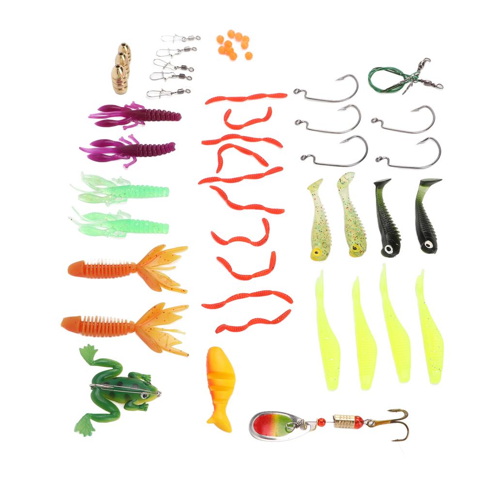 Sada 52 ks Kovové rybářské návnady Návnady Sada Crankbait Konektor Jigové háčky Rybářské vybavení Sada návnad