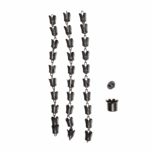 Decorative Chain Type II Rain Chain, 3m (3 X 1m Chains), 1 Weight, 1 Adapter, Shincha (New Tea) KQ5945