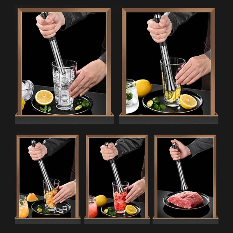 Ice Crushing Rod Ice Hammers Bar Tool Fruit Muddle Wine Supplies for Bar Fruit