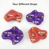 10 Pcs Children Plastic Rock Climbing Wall Holds Games Wood Wall Climbing Stones Set Child Playground Outdoor Playset