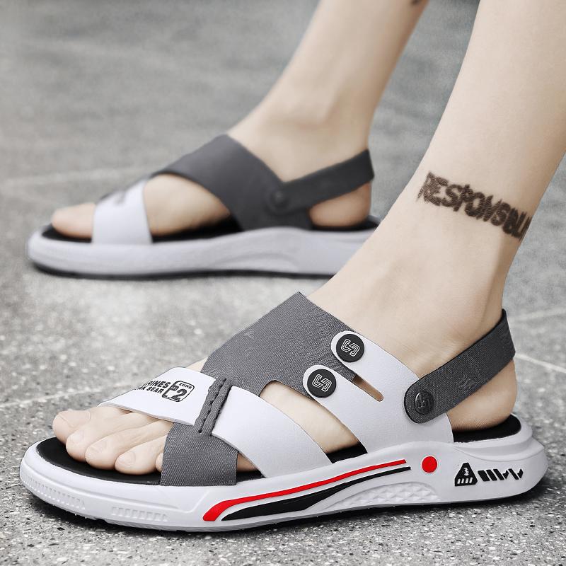 Fashion Summer Mens Massage Slippers Indoor Outdoor Sandals Beach Comfortable Soft Slides Clogs Casual Shoes Men Women Home Slippers