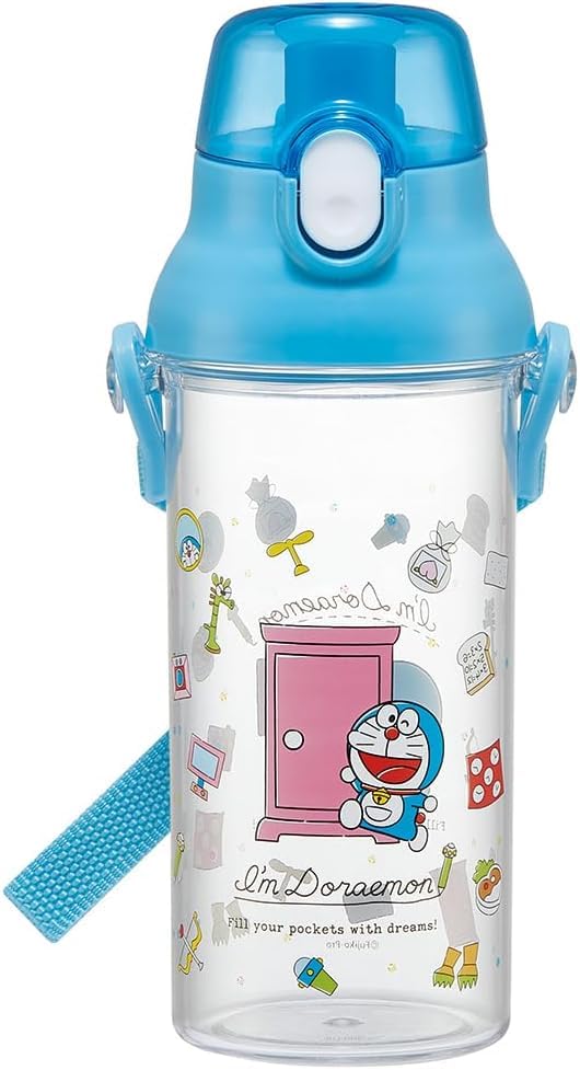

Skater Water Doraemon Line Plastic Clear for Made in Bottle, 480ml, Design, Sanrio, Bottle, Kids, Japan, PSB5TR-A