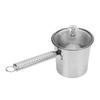 Milk Frothing Pitcher Stainless Steel Multifunctional Long Handle Coffee Tea Steaming Cup with Lid