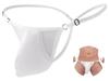 Maeau Sexy Micro Ice Silk Seamless Convex 3D Solid Extra Inner Men's Briefs, T-Back Bikini, Low-Rise Thongs, Front, Underwear, Breathable, Color,
