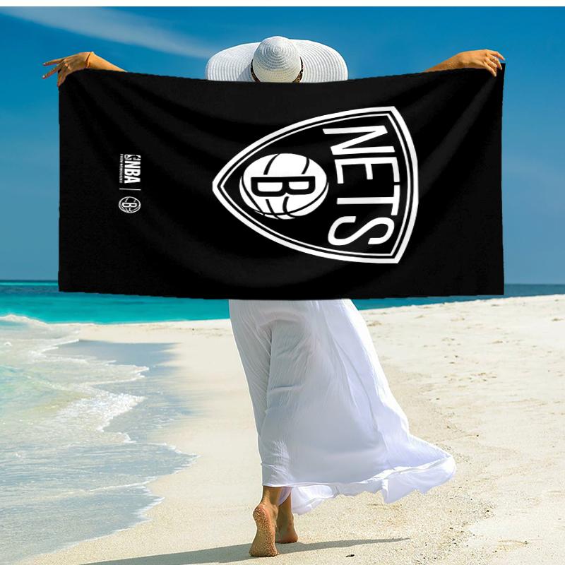 Ultra-Soft Beach Towel with Brooklyn Nets Theme,Ideal for Pool - Camping, Diving - Perfect Travel Essential, Vibrant Beach Towel.