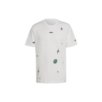Originals Trefoil R.Y.V. Space Print Sports Crewneck T-Shirt Men Tops White HC9456