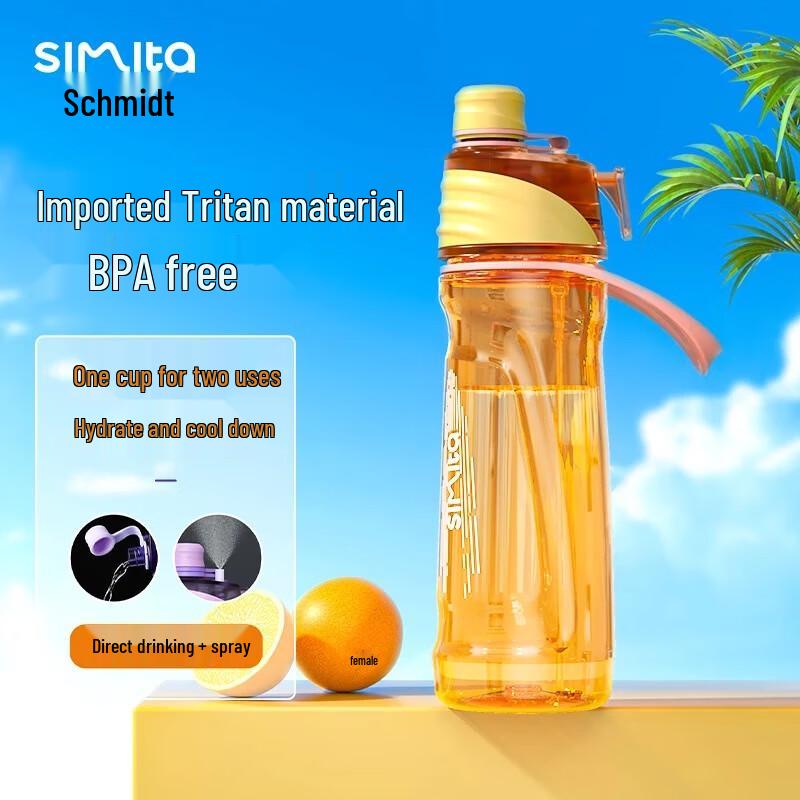 Simita 650ml Direct Drink & Spray Water Bottle