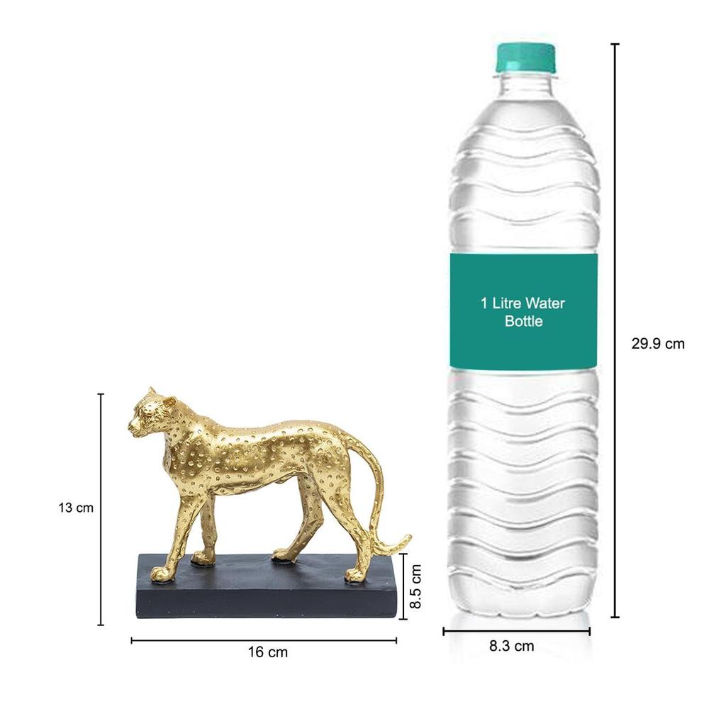 Cheetah Statue for Home & Office Décor Centerpiece for Table Decoratin | Modern Decorative Ornament for Study Desk and Living Room | Figurine