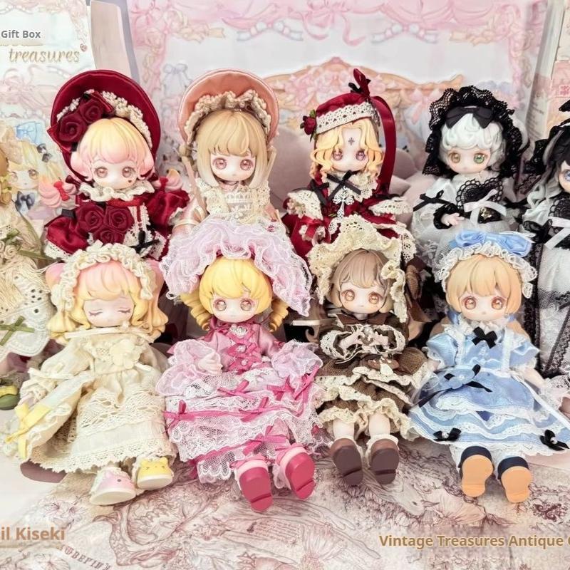 Kiseki Vintage Treasures Bjd Trendy Blind Box Cute Movable Doll Ornament Decorative Pendants For Trendy Gifts