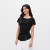 Semir Women's One-Shoulder Pleated Tie-Front T-Shirt