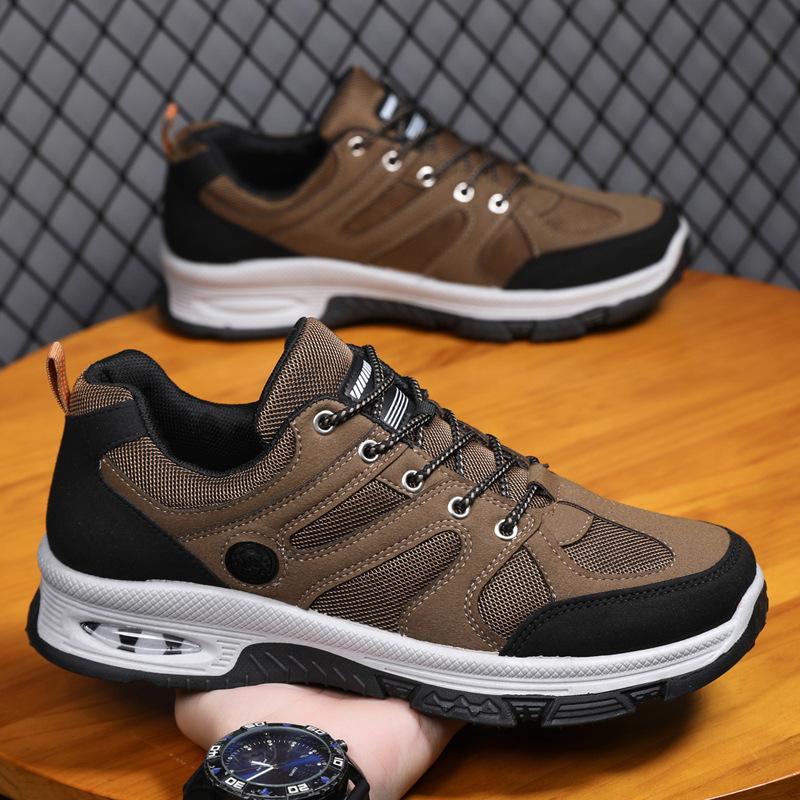 New men's platform heightening shoes mesh breathable mountaineering shoes trendy versatile casual shoes foreign trade trendy shoes
