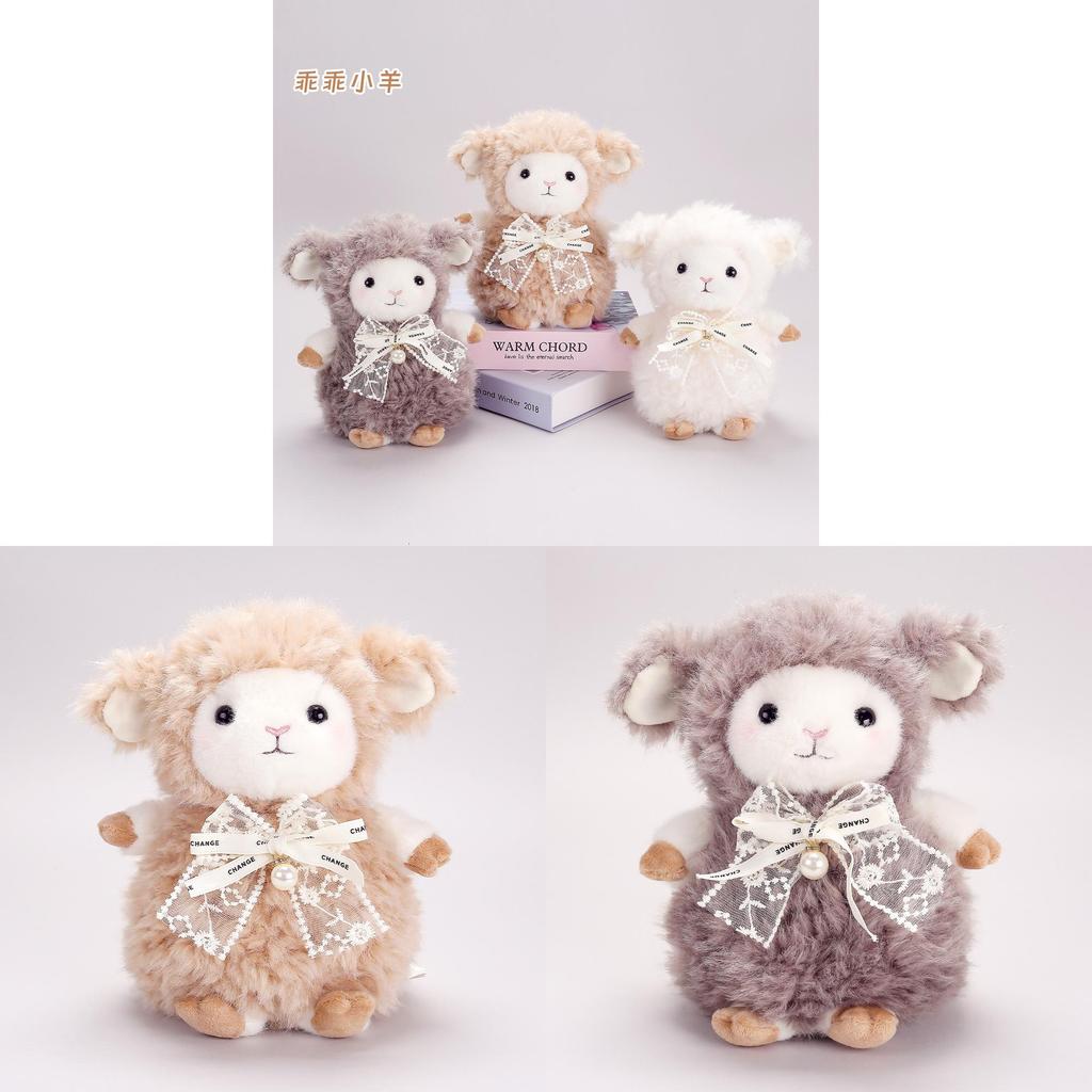 Plush Sheep Toy With Soft Polyester Fur For Girls And Kids